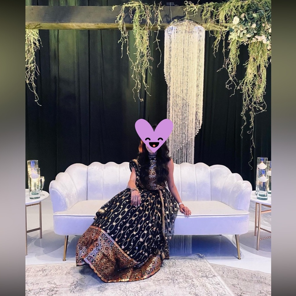 Elegant Black and Gold Women's Dress